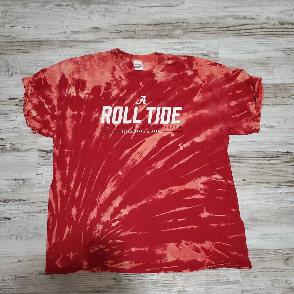University Of Alabama Crimson Tide Tye Dye Men's Shirt XL Hand Dyed